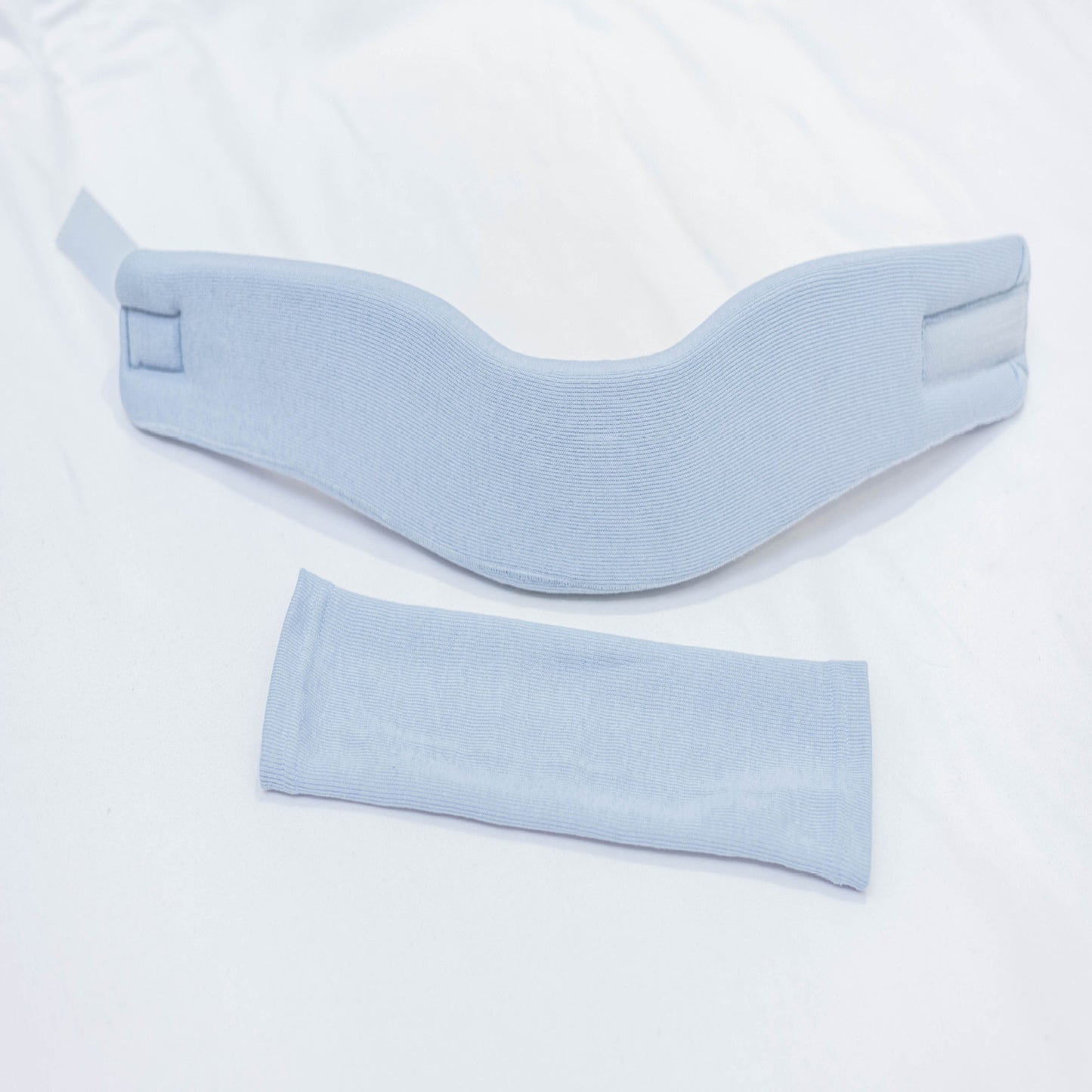 Light blue  Breathable Neck Support Brace on a white background